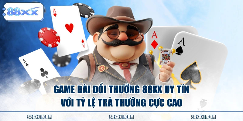Game bài đổi thưởng 88XX uy tín với tỷ lệ trả thưởng cực cao 